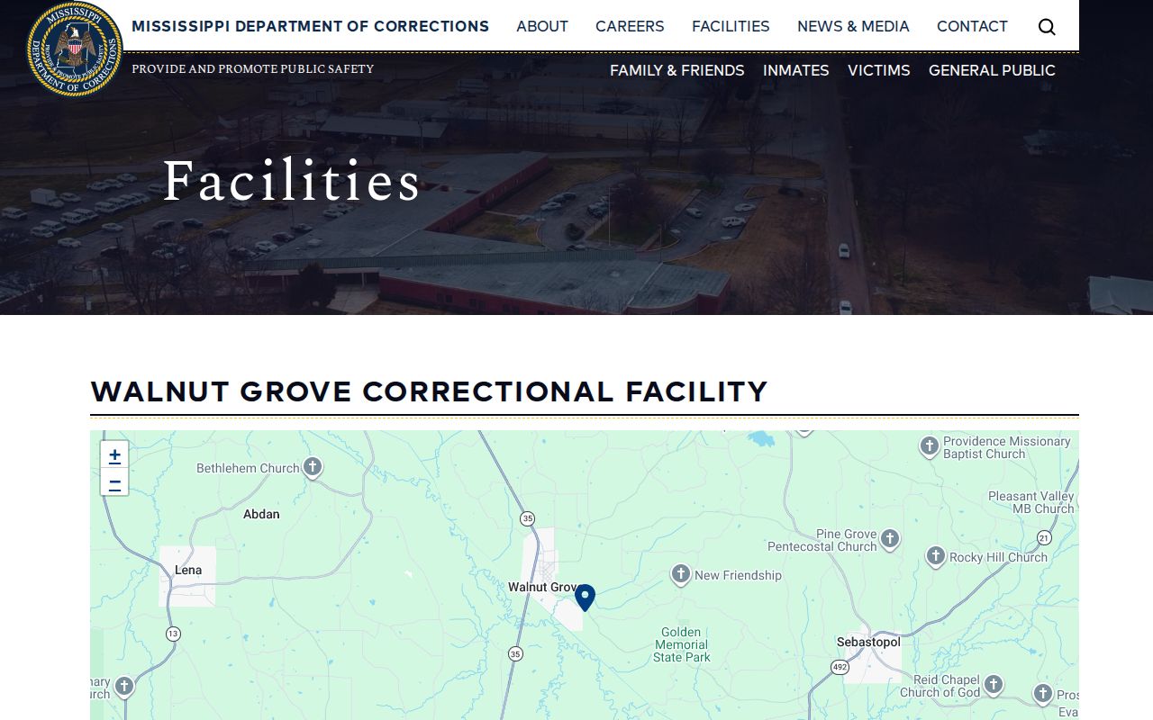 Official Walnut Grove Correctional Facility release records source page